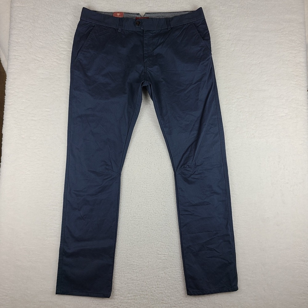 JEREMIAH Pants Mens 38x34 Dark Blue Slim Straight Trousers Chino‎ Slacks NWT NEW